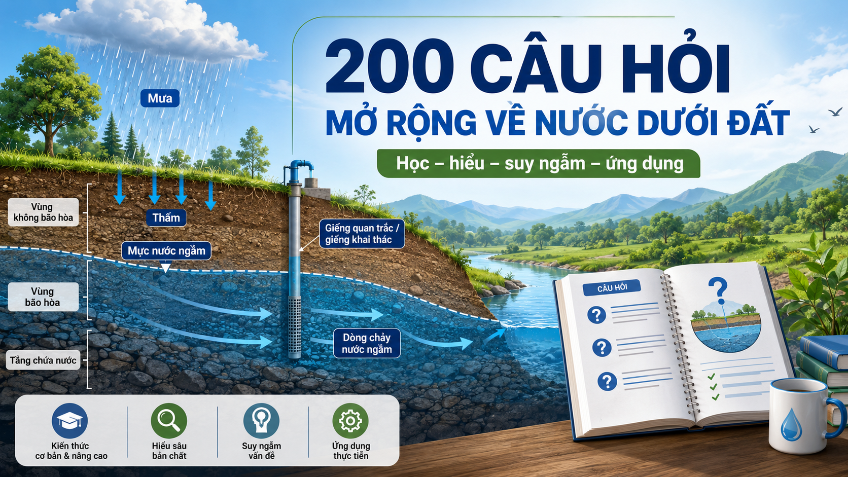 200 câu hỏi học – suy ngẫm về nước dưới đất (mở rộng)