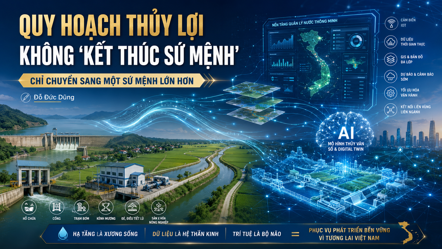 QUY HOẠCH THỦY LỢI KHÔNG “KẾT THÚC SỨ MỆNH” – CHỈ CHUYỂN SANG MỘT SỨ MỆNH LỚN HƠN