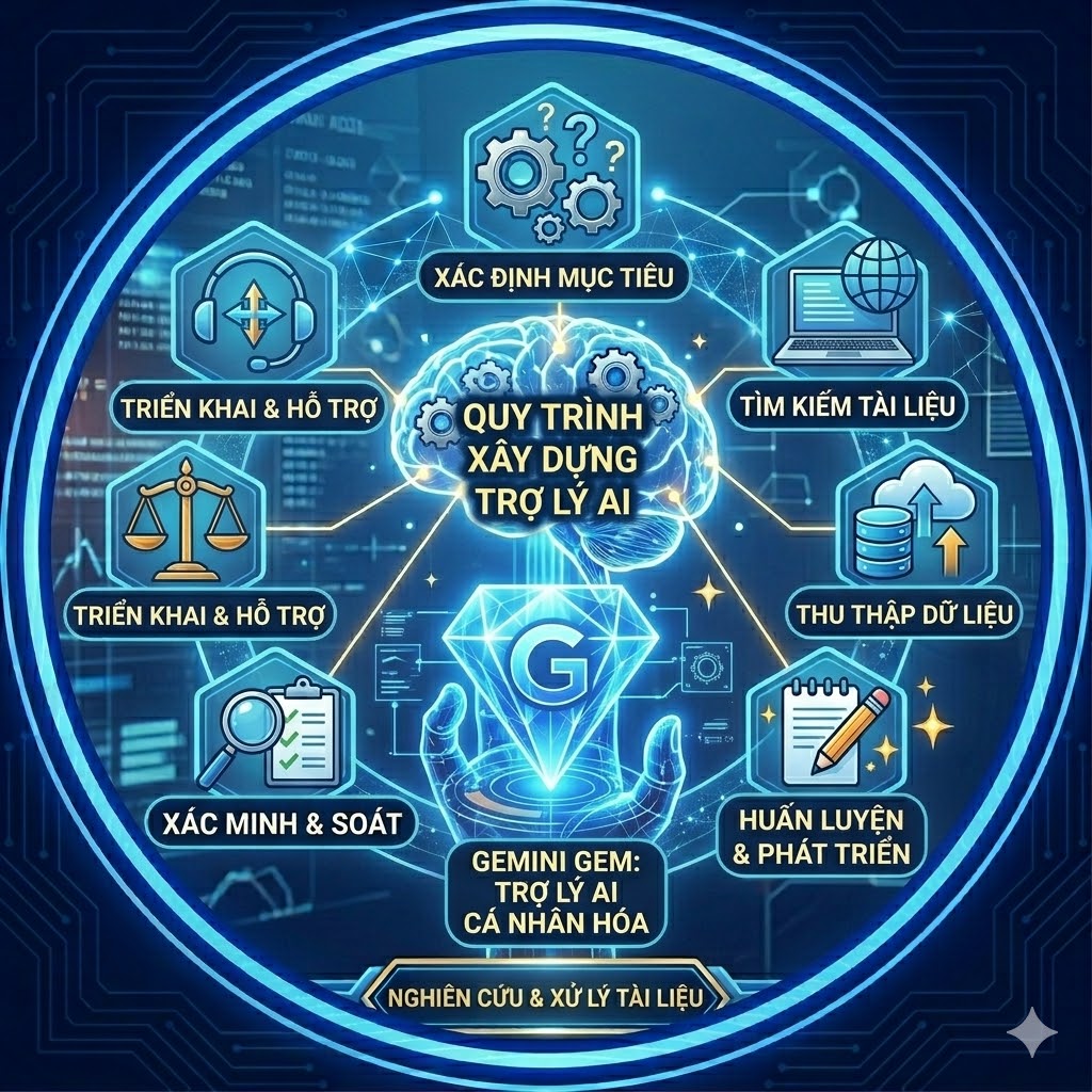 Quy trình xây dựng trợ lý AI cá nhân hóa với Gemini Gem
