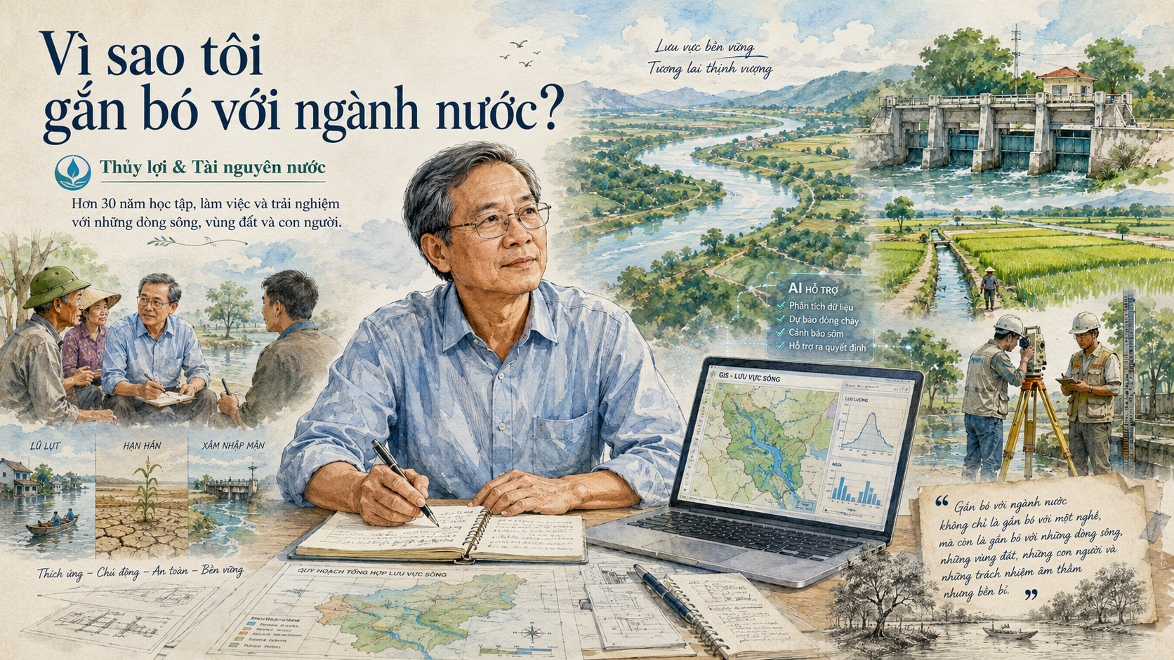 Vì sao tôi gắn bó với ngành nước?