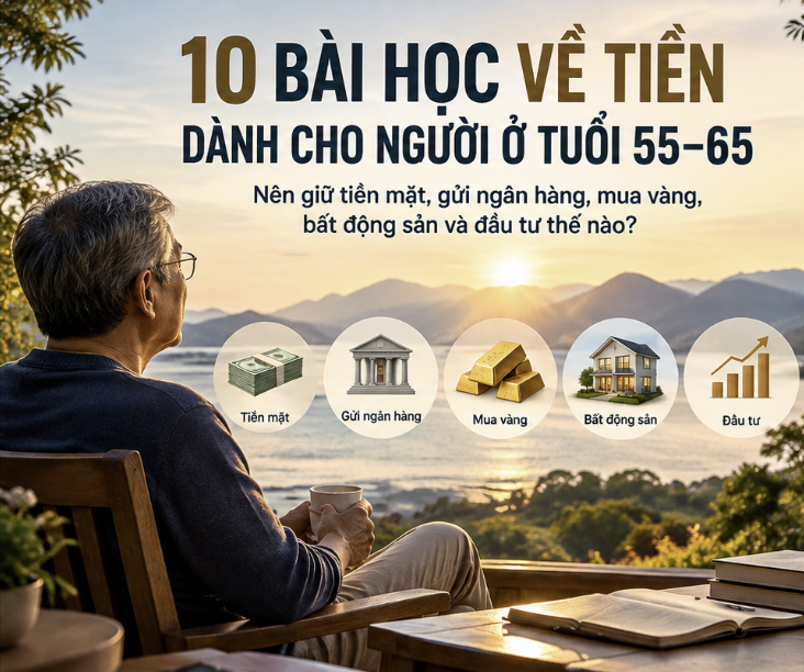 10 BÀI HỌC VỀ TIỀN DÀNH CHO NGƯỜI Ở TUỔI 55–65