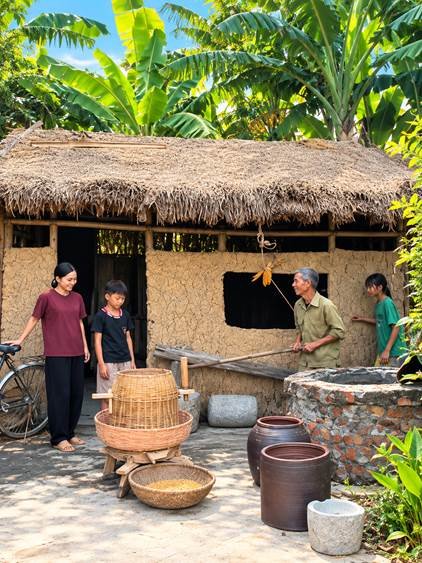 NHỚ MỘT THỜI XAY LÚA BẰNG CỐI ĐẤT